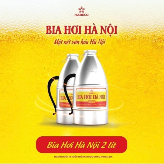 BIA HƠI HÀ NỘI KEG 2 Lít