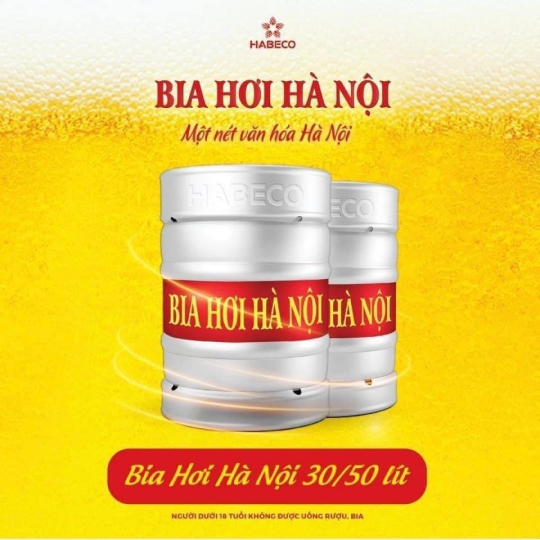 BIA HƠI HÀ NỘI KEG 50 LÍT