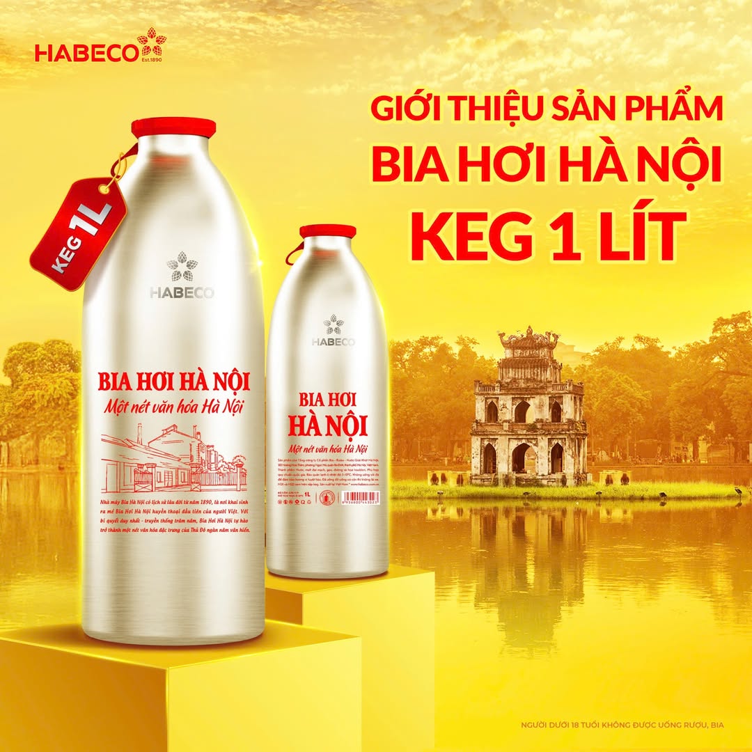 BIA HƠI KEG 1 LÍT